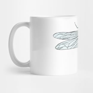 Dragonfly Colored Realistic Mug